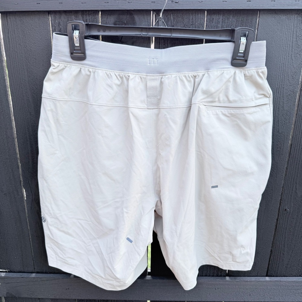 Lululemon License to Train Linerless Short 7" Bone Beige Mens Medium Gym Workout - Picture 4 of 6